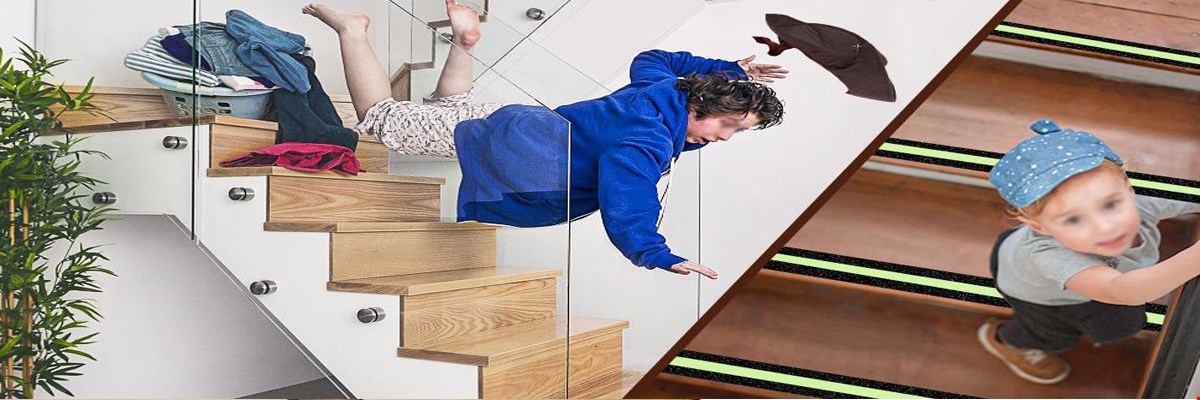 آسوده خیال با ضد لغزش و ترمز پله stopslip